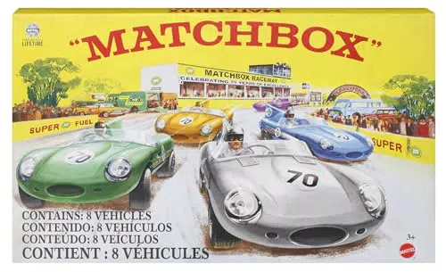 MATCHBOX Premium Die-Cast Set - 8 Sammler-Fahrzeuge mit True-Grip-Reifen