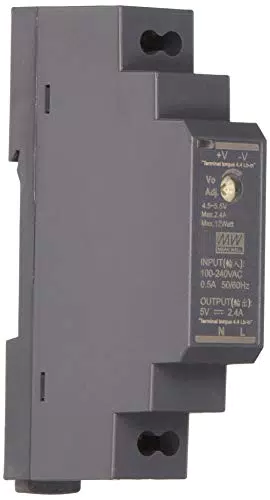 MEAN WELL Netzteil 12W 5V 2, 4A ; MeanWell HDR-15-5 ; DIN-Rail Trafo
