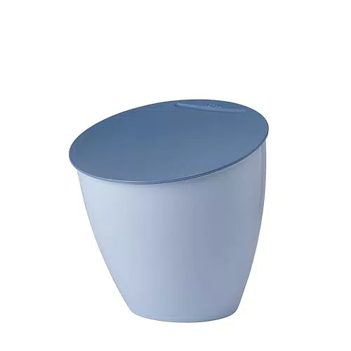 Mepal - Küchenabfalleimer Calypso - Kleiner Mülleimer mit Deckel - Komposteimer Küche - Ideal für die Küchenorganisation - Küchenhelfer und Spülmaschinenfest - 2200 ml - Nordic blue