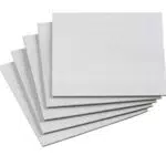 Metafranc Filz-Gleiter 200 x 200 mm - selbstklebend - weiß - 5 Stück - Effektiver Schutz Ihrer Möbel & Stühle / Möbelgleiter-Set für empfindliche Böden / Stuhlgleiter / Filz-Zuschnitt / 645546
