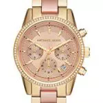 Michael Kors Ritz Chronograph Zweifarbige Edelstahluhr