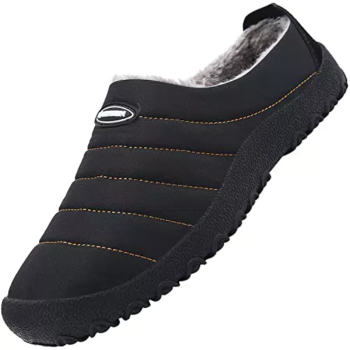Mishansha Herren Damen Winter Hausschuhe Plüsch Warm Gefütterte Schneestiefel Slippers Outdoor Freizeit Schuhe