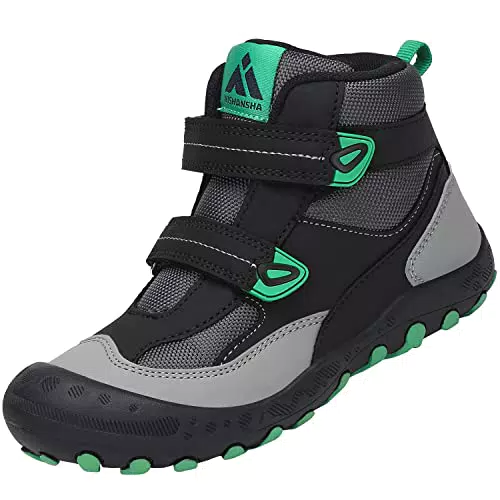 Mishansha Kinder Wanderschuhe Outdoor Mädchen Trekkingschuhe Leicht rutschfeste Wanderstiefel für Junge Bequeme Outdoorschuhe Sportschuhe Komfortabel Trekkingstiefel