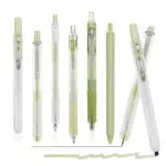 Molain 6Pcs Gel-Tintenstifte Textmarker Set, 5 Stück Kugelschreiber mit 1 Stück Textmarker