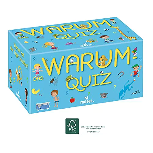 moses. Das Warum-Quiz, Kinder Wissensquiz mit 100 spannenden Warum-Fragen