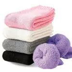 MOSOTECH Thermosocken Damen, 5 Paar Warme Dicke Socken Damen Bunte StrickSocken Damen Geschenke Wintersocken
