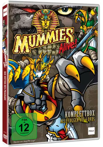 Mummies Alive Komplettbox: Die Hüter des Pharaos - Die Welt der ägyptischen Mythologie mit den unsterblichen Helden der Kindheit - 90er Fantasy Zeichentrick-Serie
