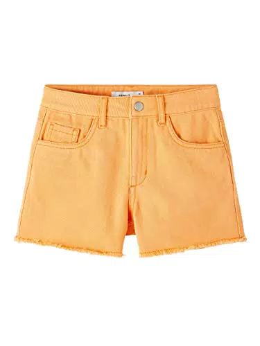 NAME IT Girl's NKFRANDI MOM TWIIZZA TB Shorts, Mock Orange