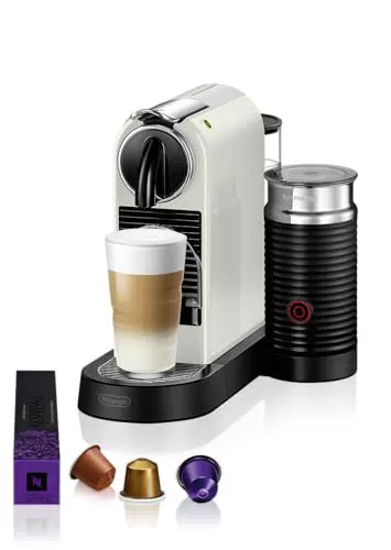 Nespresso De'Longhi Citiz EN267.WAE Kaffeekapselmaschine mit Milchaufschäumer