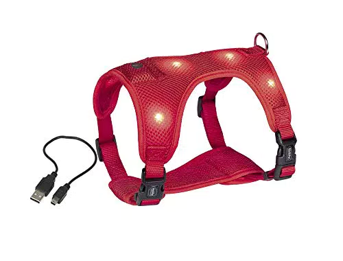 Nobby Geschirr FLASH MESH, rot, M: Brust: 40-50 cm, Bauch: 45-60 cm