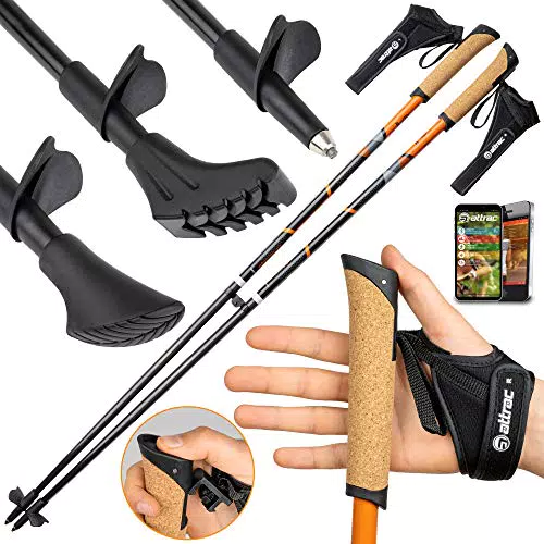 Nordic Walking Stöcke Carbon Light mit Handgelenkschlaufen