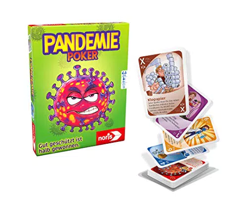noris 606264517 Pandemiepoker, Das Kartenspiel bei dem gut geschützt halb gewonnen ist