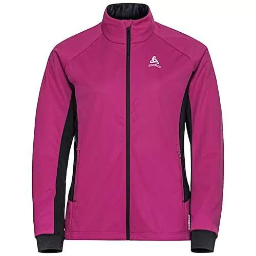 Odlo Damen Langlauf Jacke BRENSHOLMEN, festival fuchsia - black