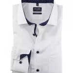 OLYMP Herren Businesshemd Langarm Luxor, Einfarbig, modern fit