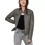 ONLY Damen ONLBANDIT Faux Leather Biker OTW NOOS Jacke