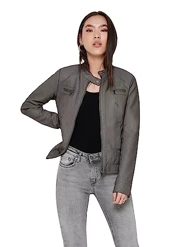 ONLY Damen ONLBANDIT Faux Leather Biker OTW NOOS Jacke
