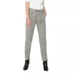 ONLY Damen Stoffhose Poptrash Easy Think Check 15182364 Black/Dark Grey XS/32