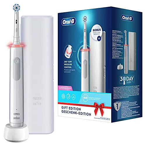 Oral-B PRO 3 3500 Elektrische Zahnbürste/Electric Toothbrush & CrossAction Aufsteckbürsten für elektrische Zahnbürste
