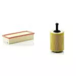 Original MANN-FILTER Luftfilter C 35 154 - Für PKW & Ölfilter HU 7008 Z Ölfilter Satz mit Dichtung/Dichtungssatz Für PKW