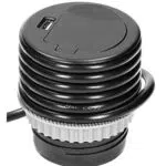 ORNO AE-1373 Versenkbare Einbau Steckdosenleiste 1 fach + 1x USB