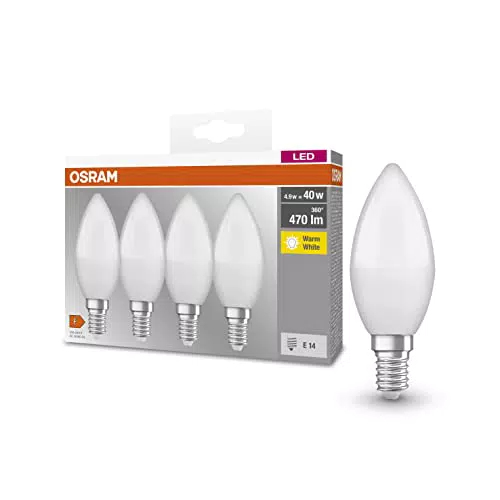 Ledvance OSRAM LED Base Classic B, in Kerzenform mit E14-Sockel