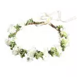 OULII Damen Blumenstirnband Blumenkrone Blumenkranz für Muttertag Hochzeit Party Strand