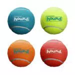 Outward Hound Squeaker Ballz - Hundespielzeug zum Apportieren - Größe M - 4er-Pack