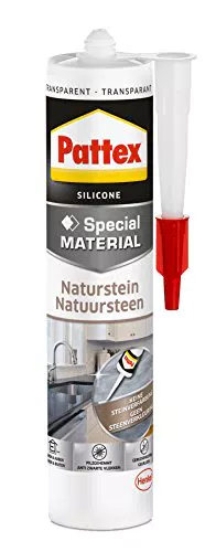 Pattex Naturstein Silikon Special MATERIAL, für Bewegungsfugen in Natursteinen und Marmorbelägen