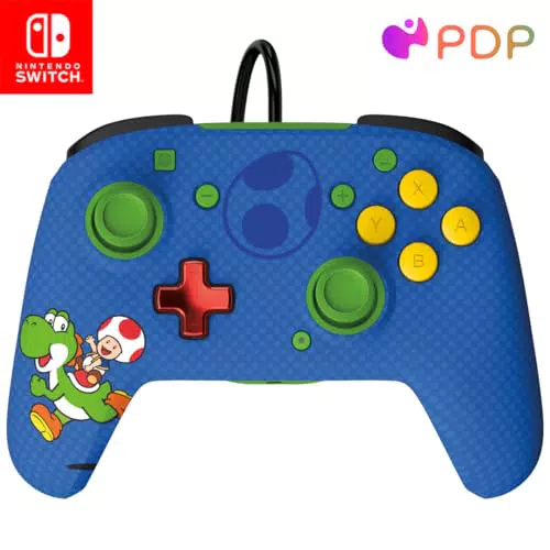 PDP Switch Rematch verkabelt controller TOAD & YOSHI Offiziell Lizenziert durch Nintendo - Customizable buttons
