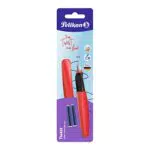 Pelikan 814805 Füller Twist Feder M, Fiery Red, inklusive 2 Patronen