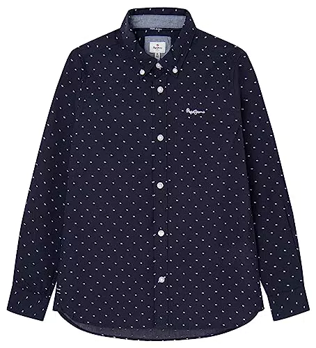Pepe Jeans Jungen Dorset Shirt, Blue, 14 Years