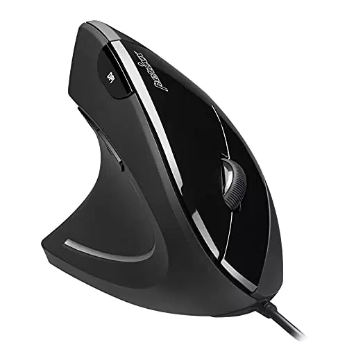 Perixx Perimice-513L USB Maus Optisch Ergonomisch Schwarz