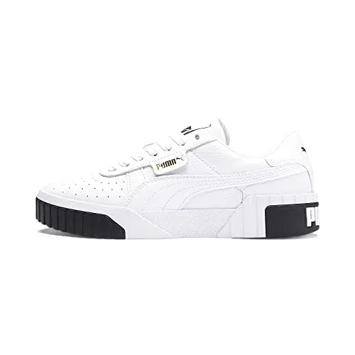 PUMA Damen CALI WN'S Low-Top Trainers, PUMA WHITE-PUMA WHITE