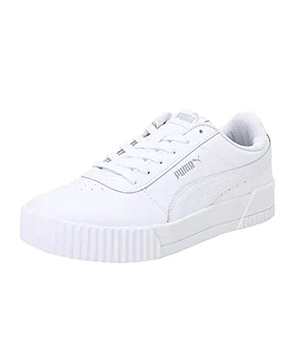 PUMA Damen Carina L Sneakers, White White Silver