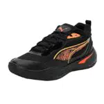 PUMA Herren Playmaker Pro Laser Basketballschuh, Black Ultra Orange