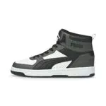 Puma Unisex Rebound Joy Sneaker, Dark Shadow Black White
