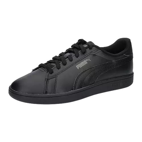 PUMA Unisex Smash 3.0 L Sneaker, Black Black Shadow Gray