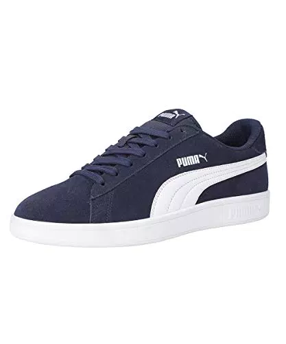 PUMA Unisex SMASH V2 Low-Top Trainers, CASTLEROCK-PUMA BLACK-PUMA WHITE
