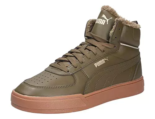 PUMA Unisex Sneaker, Deep Olive Puma Team Gold Pebble Gray