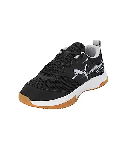 PUMA Varion II Jr Hallenturnschuh, White Shadow Grey