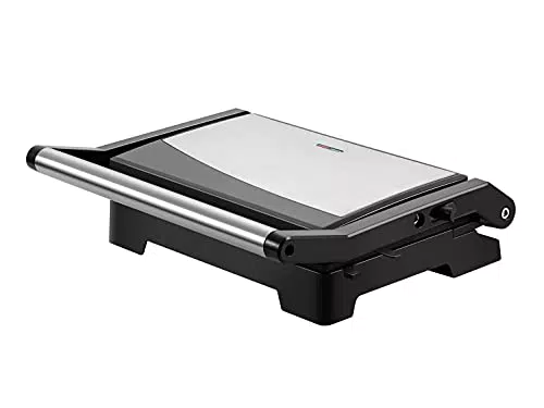 PURLINE HOMEAPP GC Kompakter Elektrogrill tischgrill mit 700 Watt Antihaftplatten