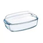Pyrex Essentials Rechteckige Kasserolle mit Deckel 4