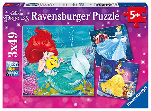Ravensburger Kinderpuzzle - 09350 Abenteuer der Prinzessinnen - Puzzle für Kinder ab 5 Jahren