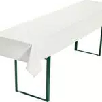 REDBEST Bierbank-Auflage, Sitzauflage Bierzeltgarnitur gepolstert 2er-Pack weiß Größe 25x220 cm - strapazierstark und langlebig