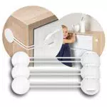 reer 72040 Multi-Sicherung 3 Stück Vorteilspack, Kindersicherung für Schrank