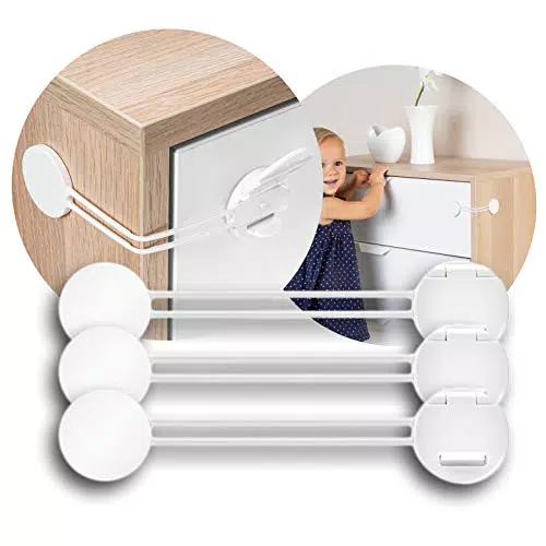 reer 72040 Multi-Sicherung 3 Stück Vorteilspack, Kindersicherung für Schrank