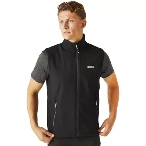 Regatta Herren III Bradwell Softshell Wasserabweisend Gilet - Schwarz - M