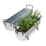 Relaxdays Blumenkasten Dachrinne, 2er Set, Garten & innen