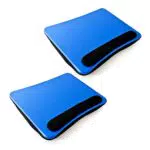 Relaxdays Laptopkissen, weiche Polsterung, tragbar, stabiler Lapdesk mit Handauflage u. Tragegriff