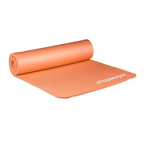 Relaxdays Unisex  Erwachsene Yogamatte, 1 cm dick, für Pilates